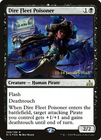 Dire Fleet Poisoner [Rivals of Ixalan Promos] | Mega City Incorporated