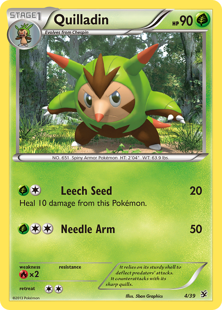 Quilladin (4/39) [XY: Kalos Starter Set] | Mega City Incorporated