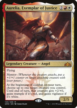 Aurelia, Exemplar of Justice [Guilds of Ravnica Promos] | Mega City Incorporated