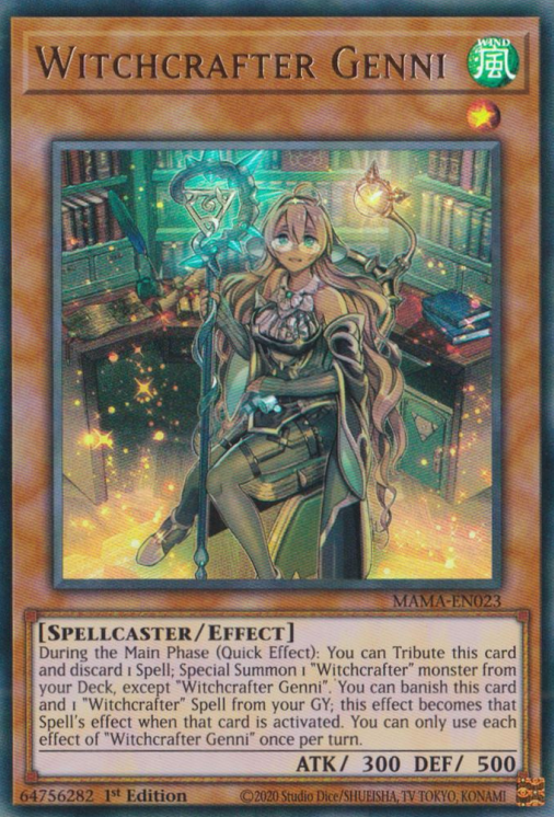 Witchcrafter Genni [MAMA-EN023] Ultra Rare | Mega City Incorporated