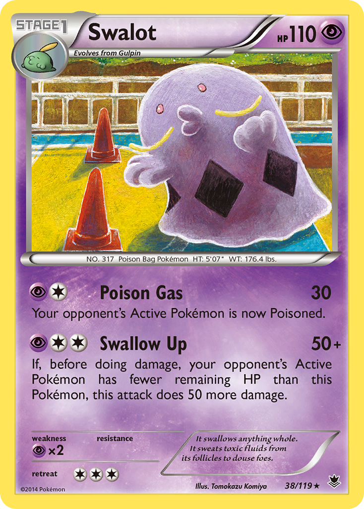 Swalot (38/119) [XY: Phantom Forces] | Mega City Incorporated