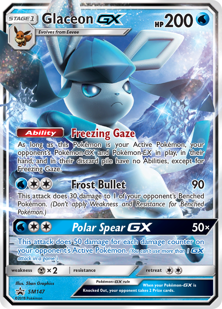 Glaceon GX (SM147) [Sun & Moon: Black Star Promos] | Mega City Incorporated