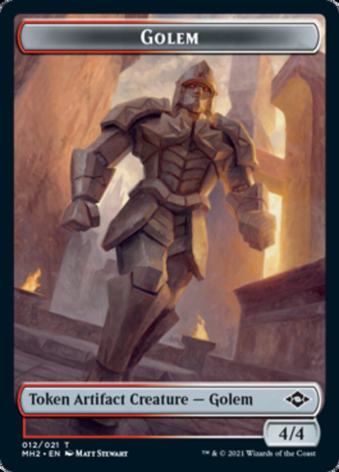 Golem Token // Treasure Token (#21) [Modern Horizons 2 Tokens] | Mega City Incorporated