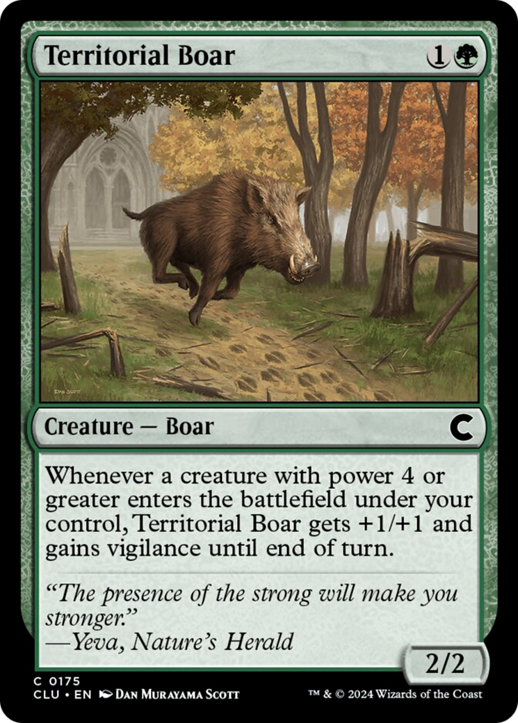 Territorial Boar [Ravnica: Clue Edition] | Mega City Incorporated