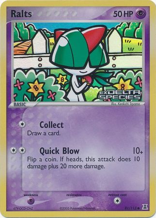 Ralts (81/113) (Stamped) [EX: Delta Species] | Mega City Incorporated