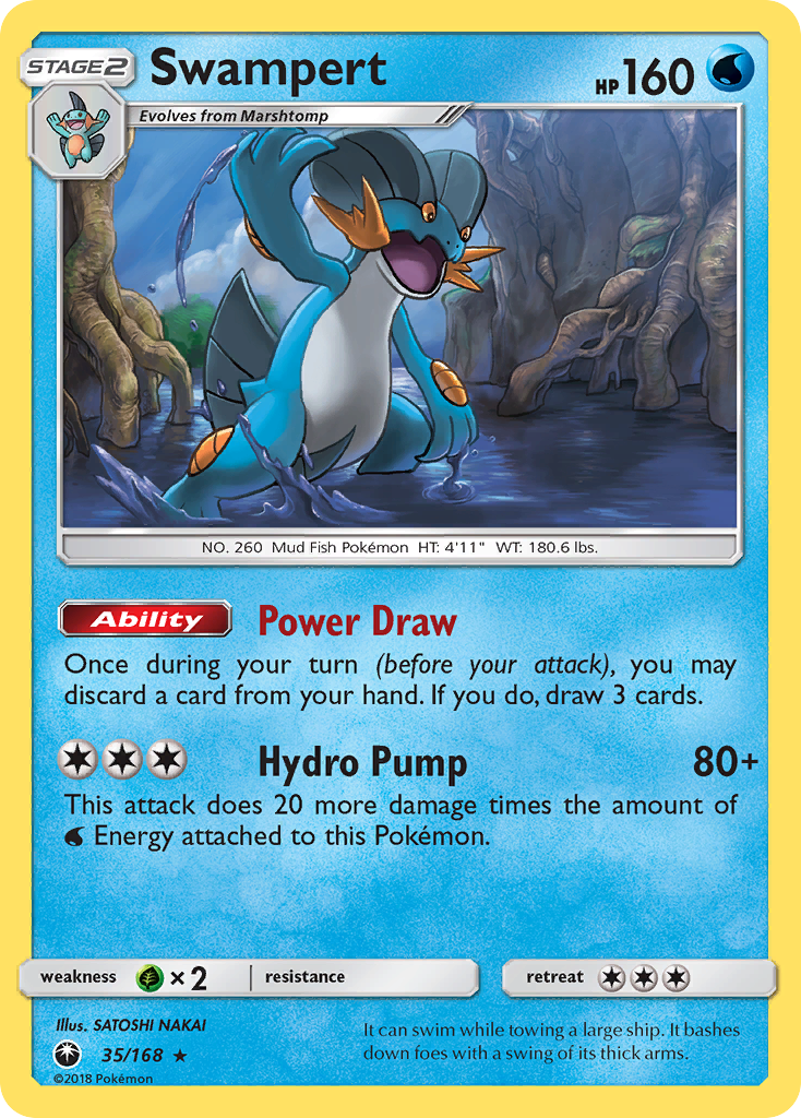 Swampert (35/168) [Sun & Moon: Celestial Storm] | Mega City Incorporated