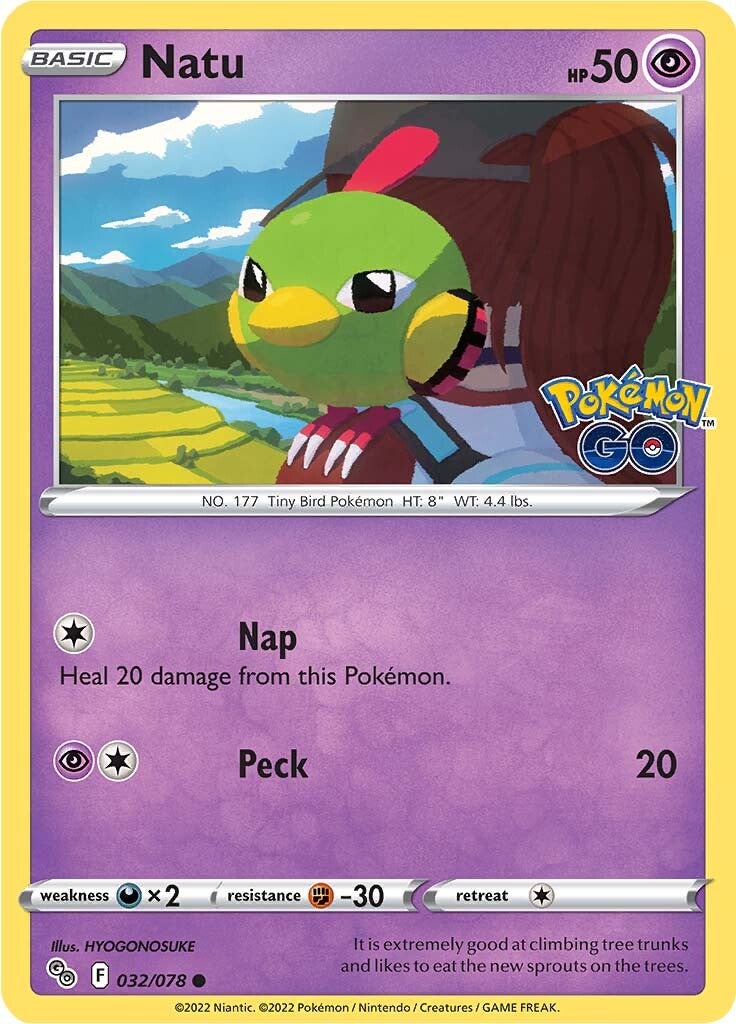 Natu (032/078) [Pokémon GO] | Mega City Incorporated