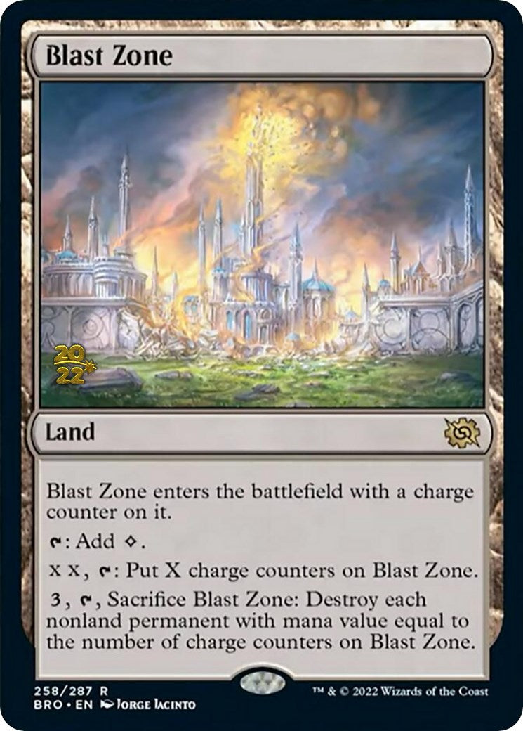 Blast Zone (258) [The Brothers' War: Prerelease Promos] | Mega City Incorporated