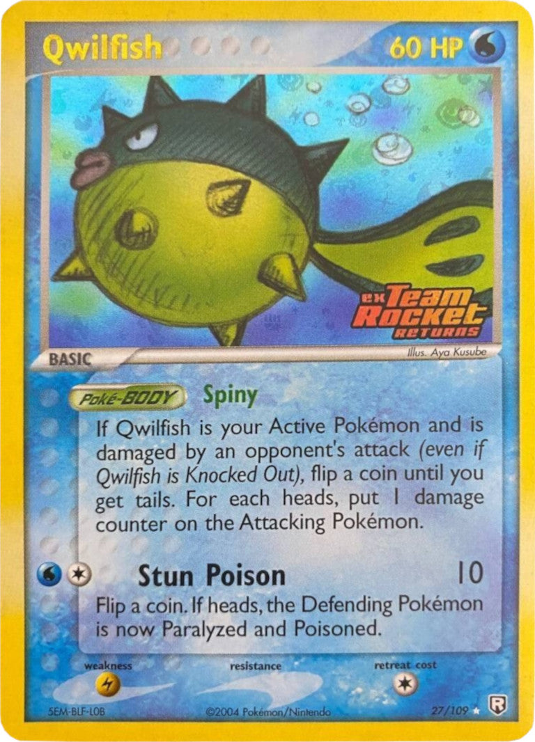 Qwilfish (27/109) (Stamped) [EX: Team Rocket Returns] | Mega City Incorporated