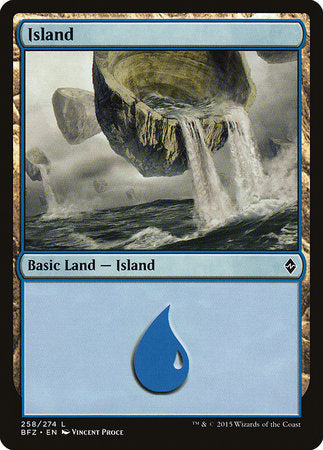 Island (258) [Battle for Zendikar] | Mega City Incorporated