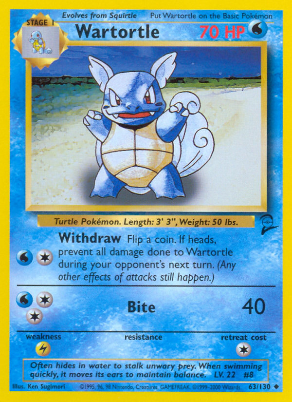 Wartortle (63/130) [Base Set 2] | Mega City Incorporated