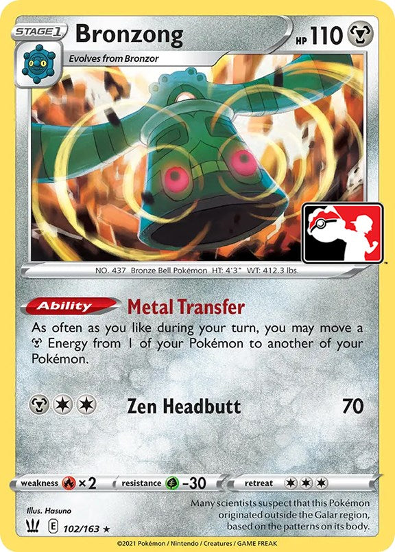 Bronzong (102/163) [Prize Pack Series One] | Mega City Incorporated