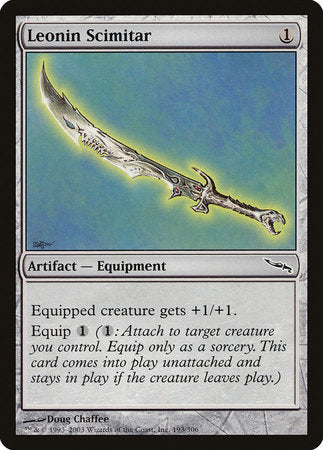 Leonin Scimitar [Mirrodin] | Mega City Incorporated