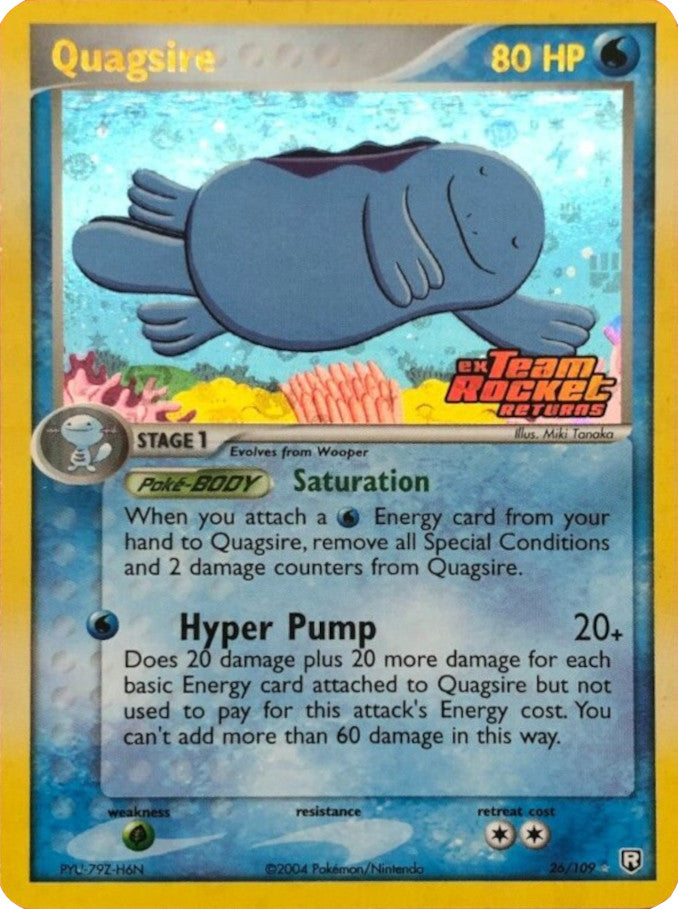 Quagsire (26/109) (Stamped) [EX: Team Rocket Returns] | Mega City Incorporated