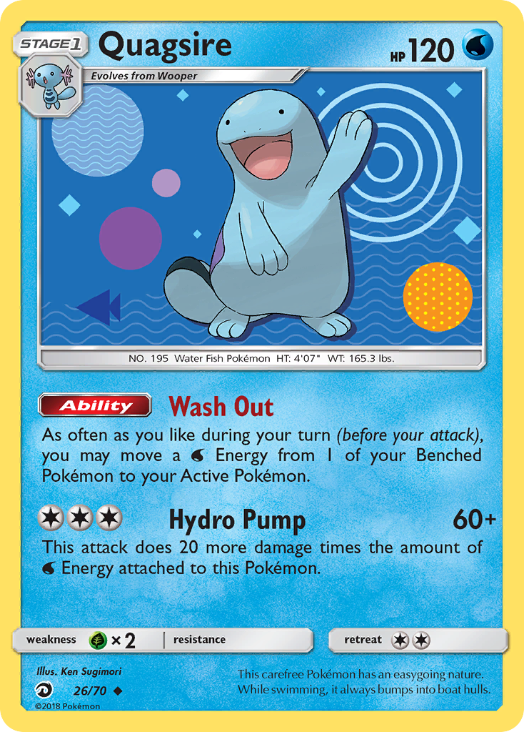 Quagsire (26/70) [Sun & Moon: Dragon Majesty] | Mega City Incorporated