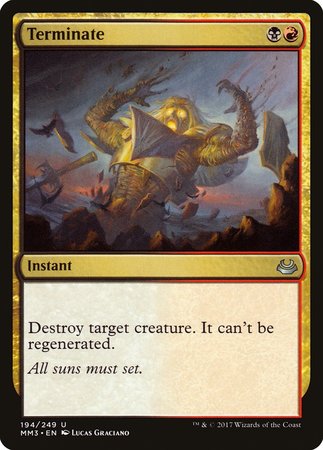 Terminate [Modern Masters 2017] | Mega City Incorporated