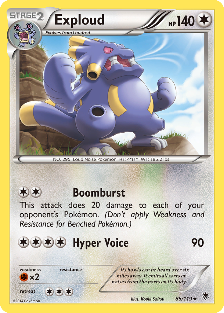 Exploud (85/119) [XY: Phantom Forces] | Mega City Incorporated