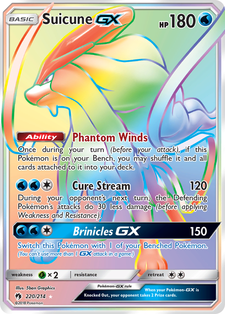 Suicune GX (220/214) [Sun & Moon: Lost Thunder] | Mega City Incorporated