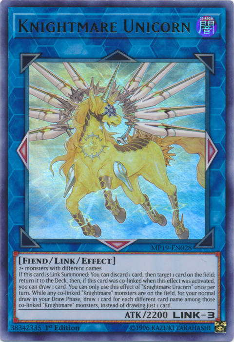 Knightmare Unicorn [MP19-EN028] Ultra Rare | Mega City Incorporated