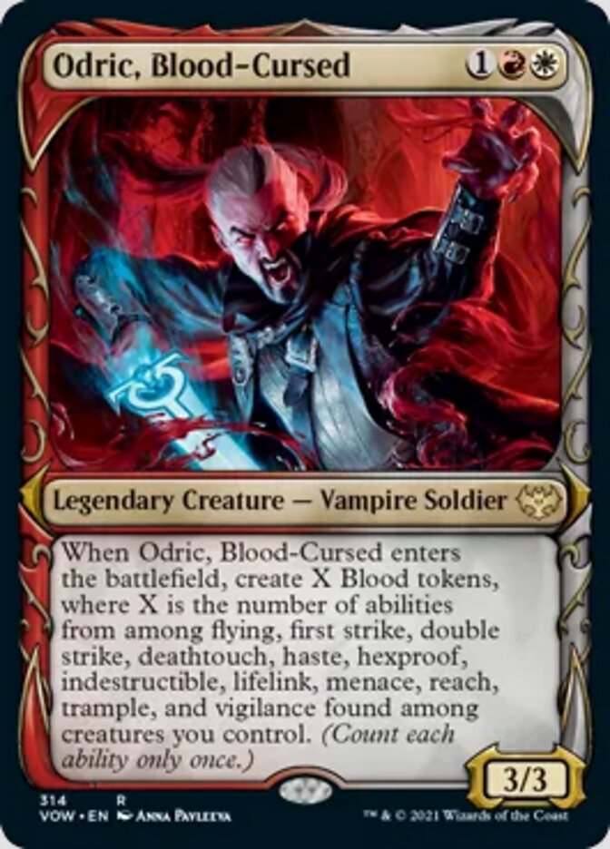 Odric, Blood-Cursed (Showcase Fang Frame) [Innistrad: Crimson Vow] | Mega City Incorporated