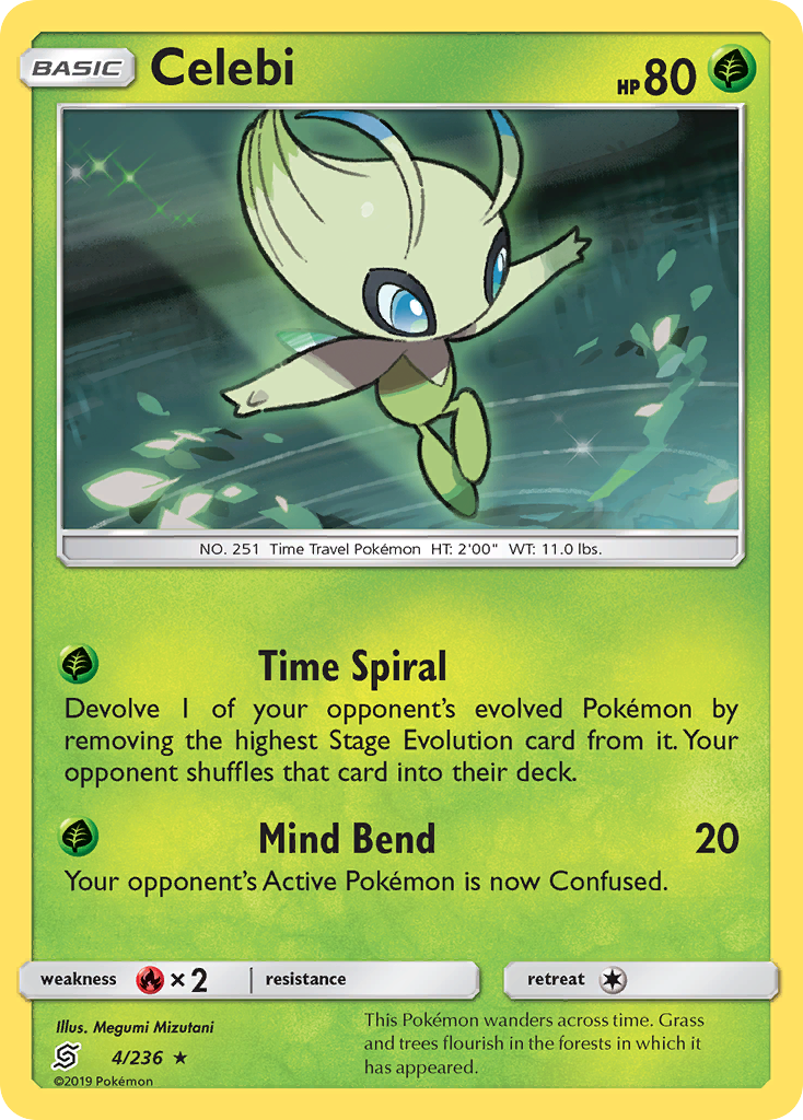 Celebi (4/236) [Sun & Moon: Unified Minds] | Mega City Incorporated