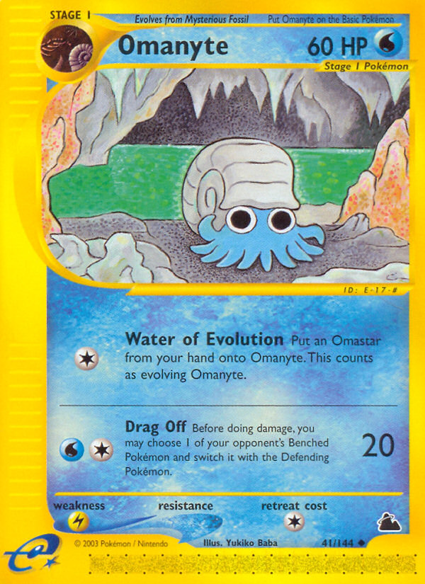 Omanyte (41/144) [Skyridge] | Mega City Incorporated