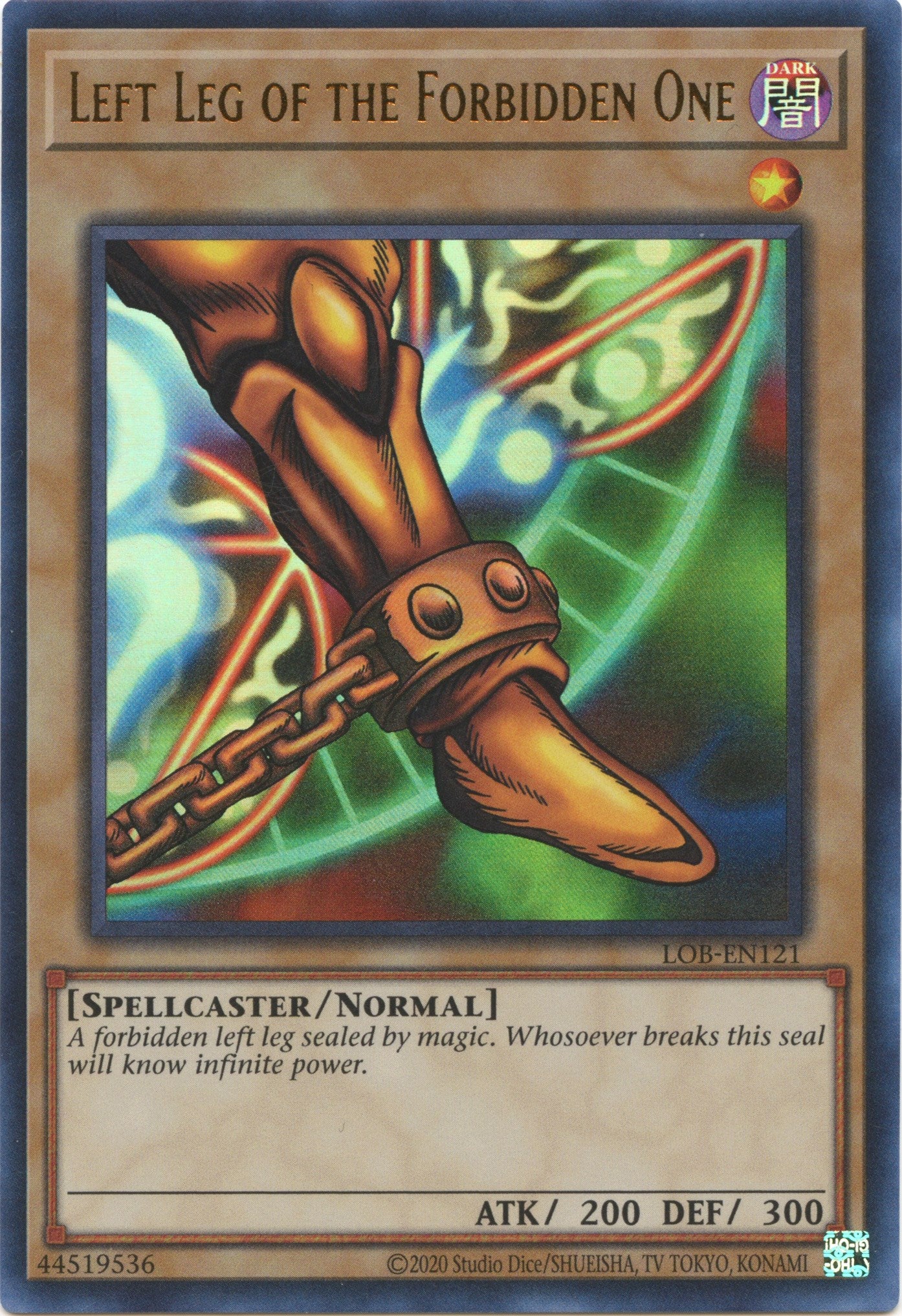 Left Leg of the Forbidden One (25th Anniversary) [LOB-EN121] Ultra Rare | Mega City Incorporated