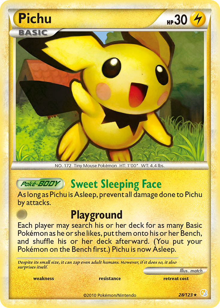 Pichu (28/123) [HeartGold & SoulSilver: Base Set] | Mega City Incorporated