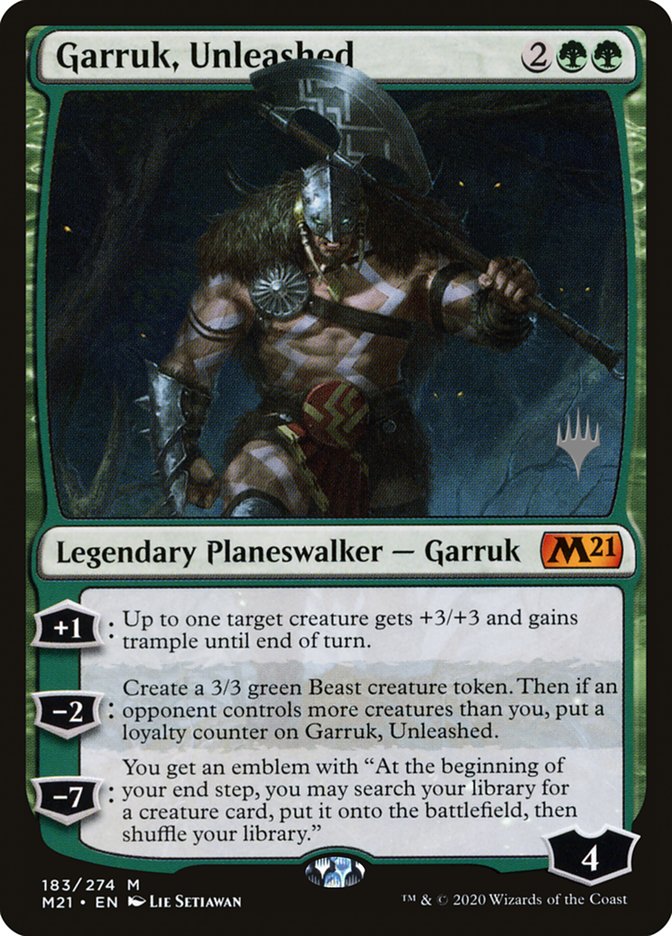 Garruk, Unleashed (Promo Pack) [Core Set 2021 Promos] | Mega City Incorporated