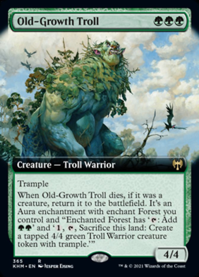 Old-Growth Troll (Extended Art) [Kaldheim] | Mega City Incorporated