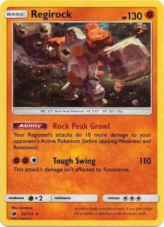 Regirock (53/111) (Cosmos Holo) [Sun & Moon: Crimson Invasion] | Mega City Incorporated