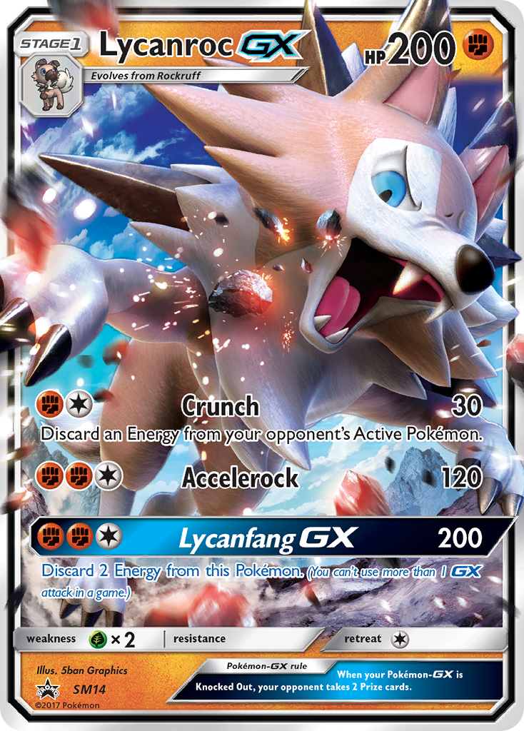 Lycanroc GX (SM14) [Sun & Moon: Black Star Promos] | Mega City Incorporated