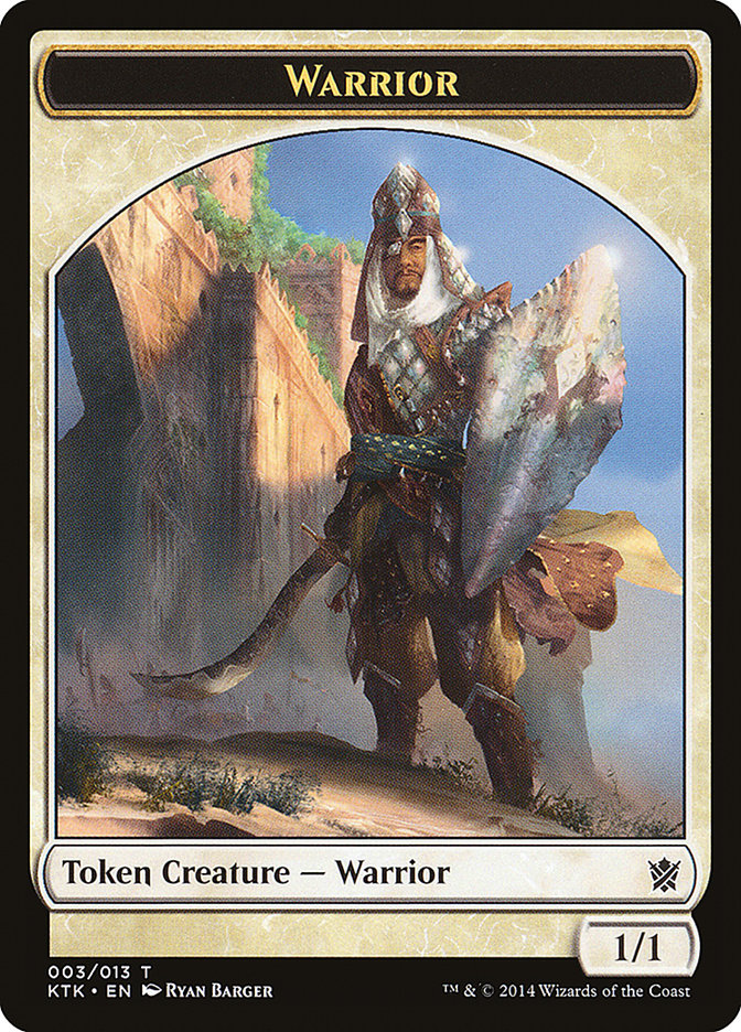 Warrior (003/013) [Khans of Tarkir Tokens] | Mega City Incorporated