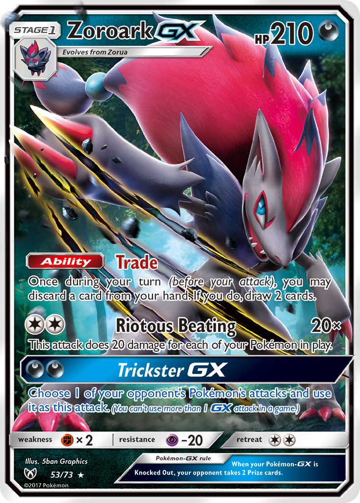 Zoroark GX (53/73) [Sun & Moon: Shining Legends] | Mega City Incorporated