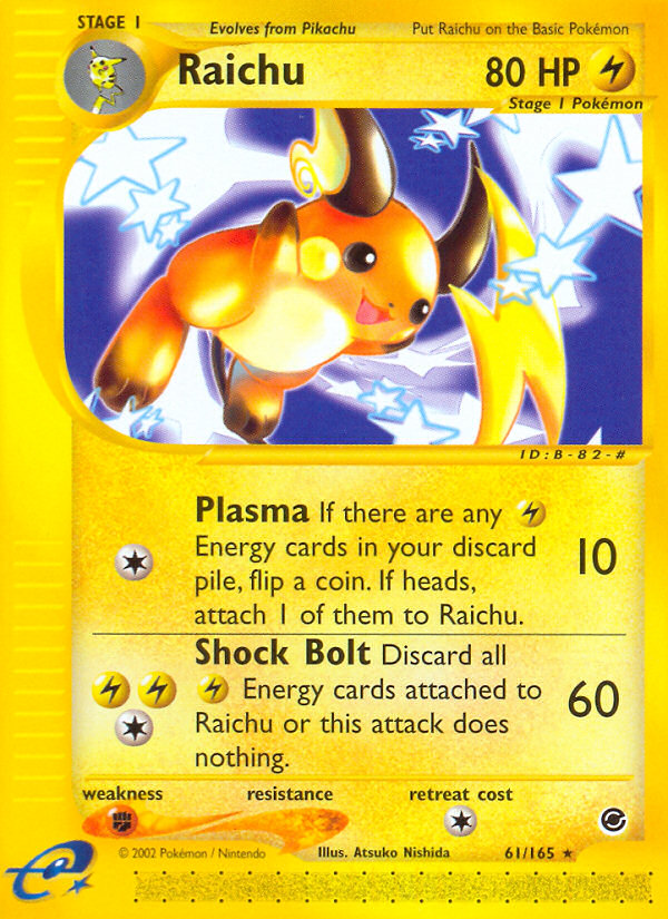 Raichu (61/165) [Expedition: Base Set] | Mega City Incorporated