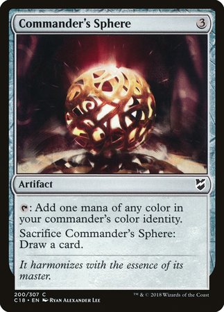 Commander's Sphere [Commander 2018] | Mega City Incorporated