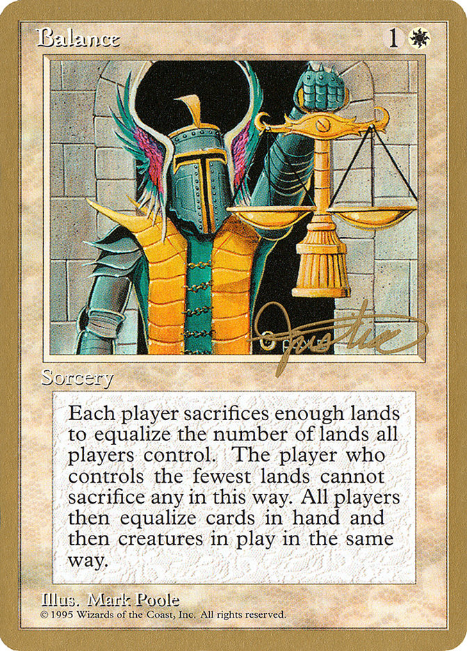 Balance (Mark Justice) [Pro Tour Collector Set] | Mega City Incorporated