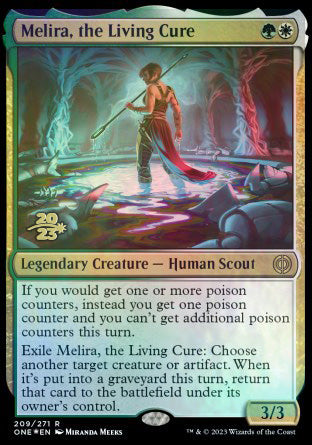 Melira, the Living Cure [Phyrexia: All Will Be One Prerelease Promos] | Mega City Incorporated