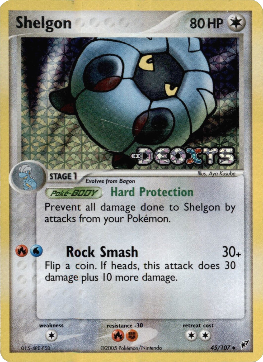 Shelgon (45/107) (Stamped) [EX: Deoxys] | Mega City Incorporated