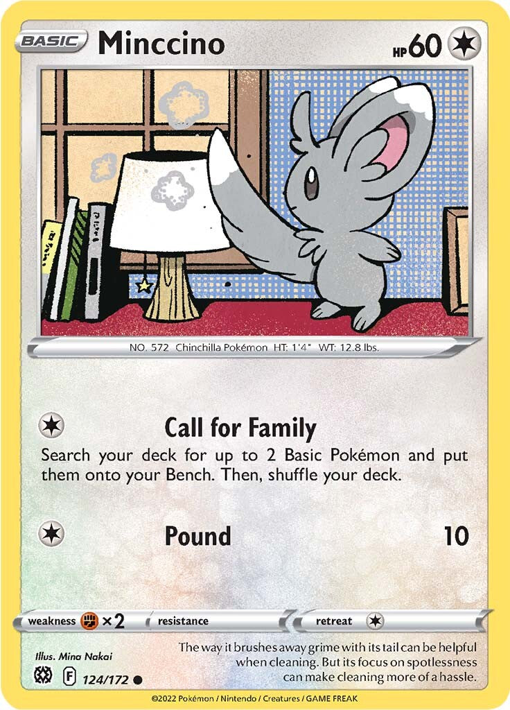 Minccino (124/172) [Sword & Shield: Brilliant Stars] | Mega City Incorporated