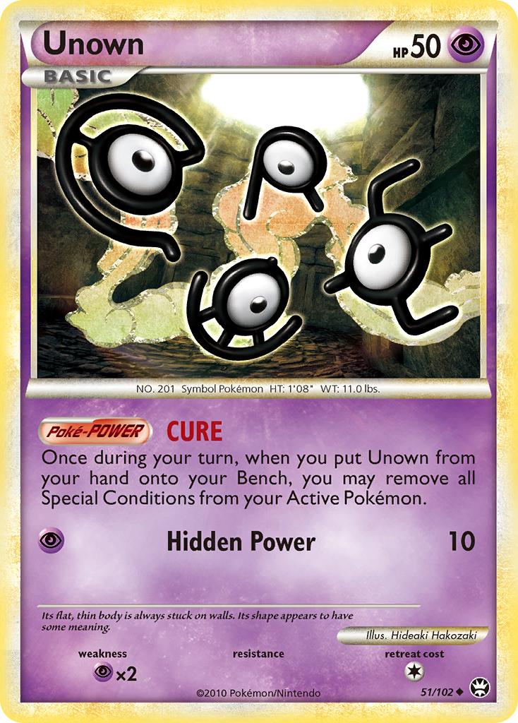 Unown (51/102) [HeartGold & SoulSilver: Triumphant] | Mega City Incorporated