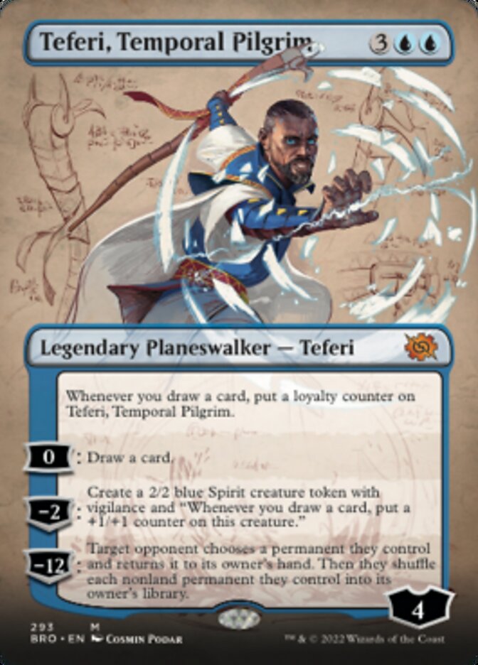 Teferi, Temporal Pilgrim (Borderless Alternate Art) [The Brothers' War] | Mega City Incorporated