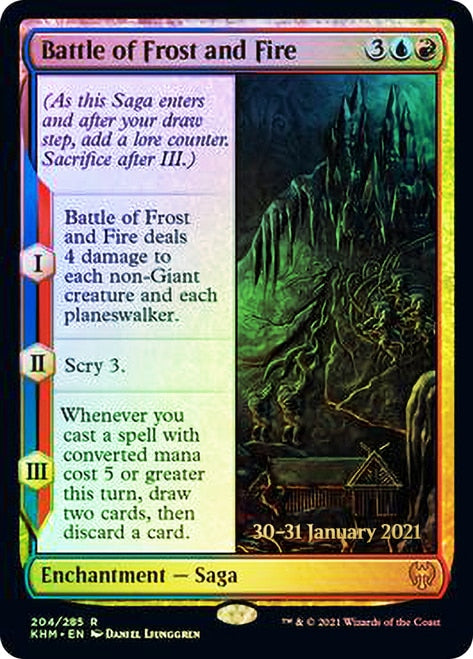 Battle of Frost and Fire [Kaldheim Prerelease Promos] | Mega City Incorporated