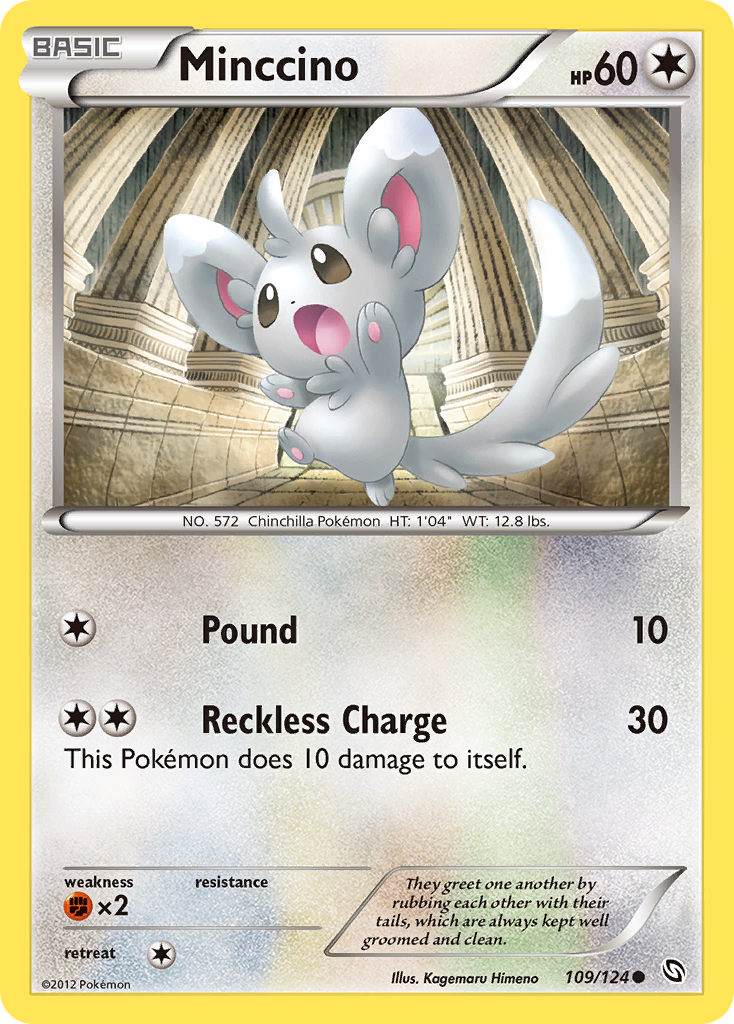 Minccino (109/124) [Black & White: Dragons Exalted] | Mega City Incorporated