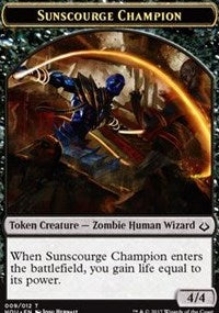 Sunscourge Champion // Cat Double-sided Token [Hour of Devastation Tokens] | Mega City Incorporated