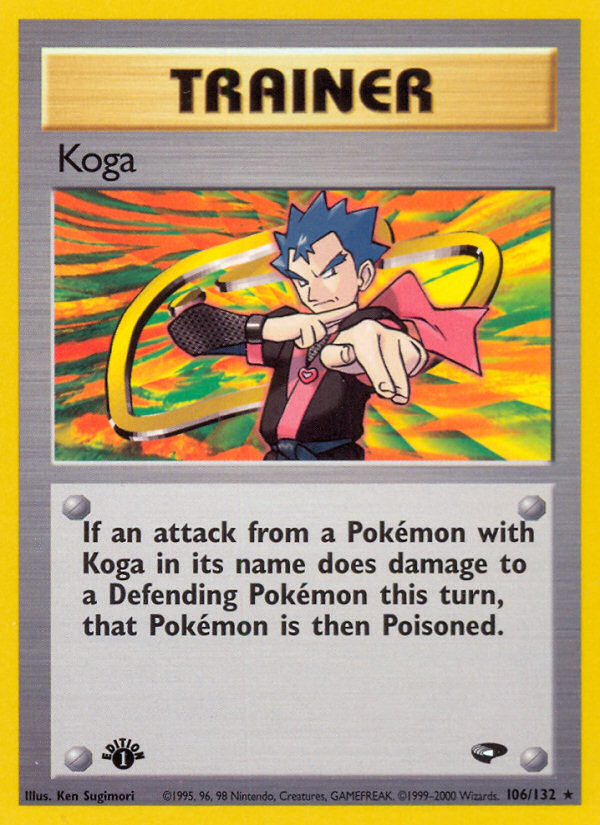 Koga (106/132) [Gym Challenge 1st Edition] | Mega City Incorporated