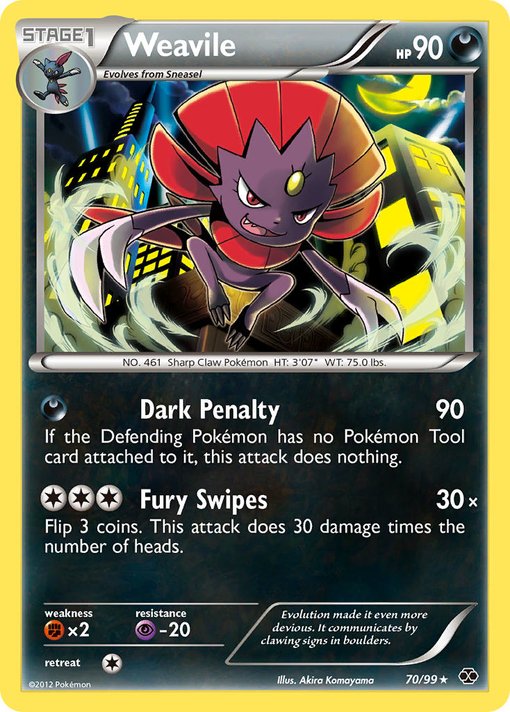 Weavile (70/99) [Black & White: Next Destinies] | Mega City Incorporated