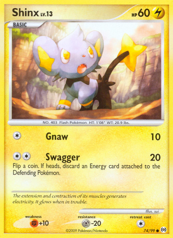 Shinx (74/99) [Platinum: Arceus] | Mega City Incorporated