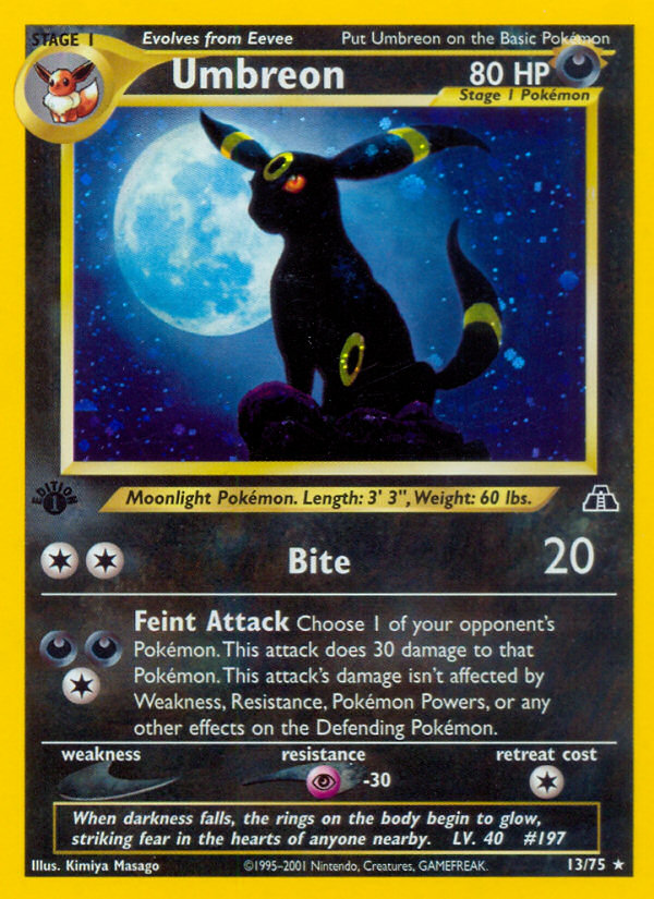 Umbreon (13/75) [Neo Discovery 1st Edition] | Mega City Incorporated