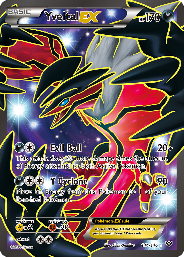 Yveltal EX (144/146) [XY: Base Set] | Mega City Incorporated